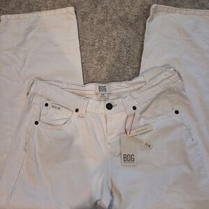 BDG White Women’s Jeans - Classic Straight Fit 34W